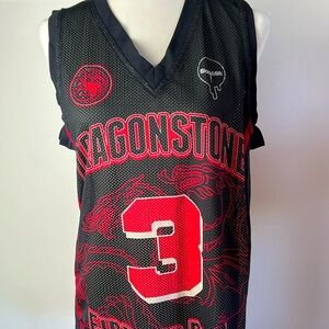 Blackmilk Targaryen Fire and Blood / Game of Thrones Basketball Jersey Unisex M